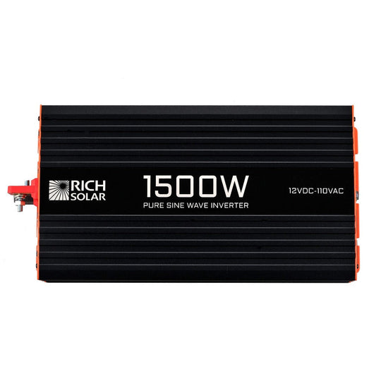 Rich Solar 1500W 12V Pure Sine Wave Inverter For RVs Vans Boats