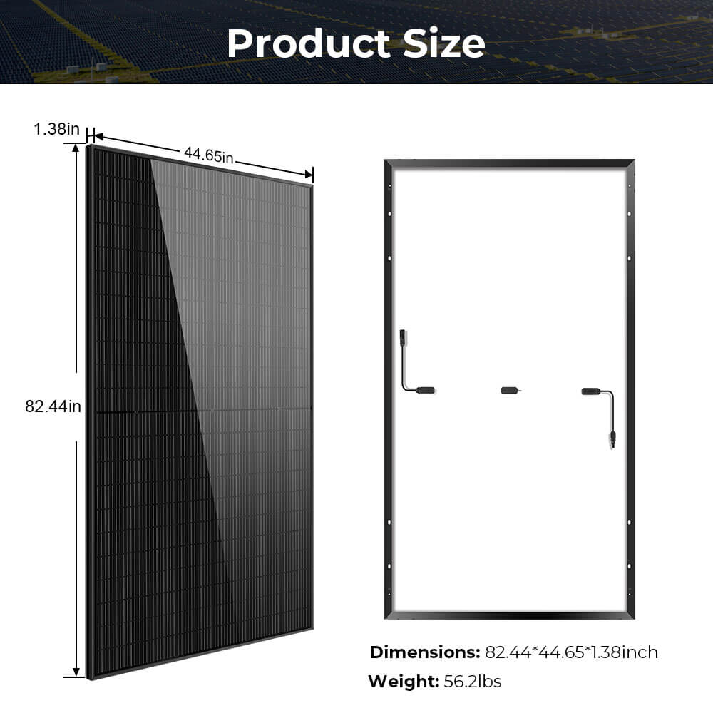 SunGoldPower 500W Mono Solar Panel High Efficiency UL Certified