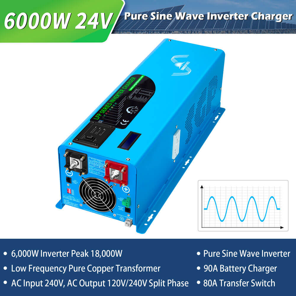 SunGoldPower 6000W Off Grid Solar Kit With 10kWh LiFePO4 Battery