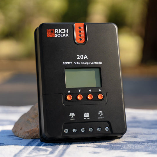Rich Solar 20A MPPT Solar Charge Controller Efficient Charging