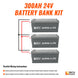 Rich Solar 24V 300AH Lithium Battery Bank 7 6kWh Power