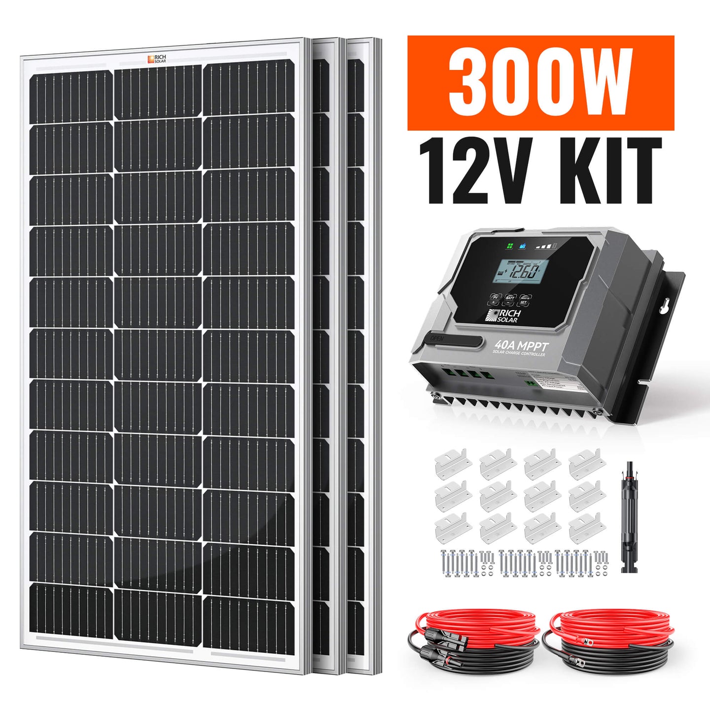 Rich Solar 300W Off Grid Solar Panel Kit