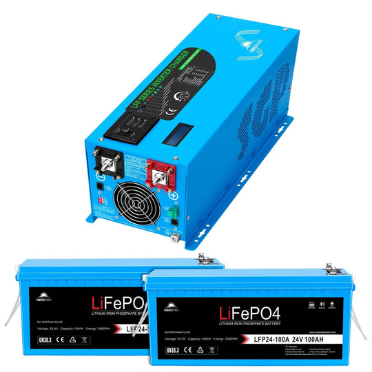 SunGoldPower 3000W Pure Sine Wave Inverter Charger 24V