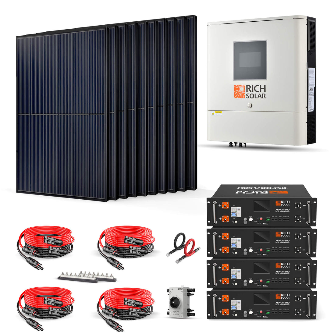 Rich Solar 4000W Complete Solar Kit For Home Power