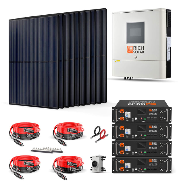 Rich Solar 4000W Complete Solar Kit For Home Power