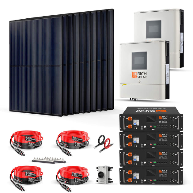 Rich Solar 4000W Complete Solar Power Kit 48V To 240VAC