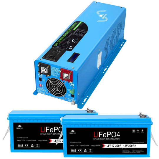 SunGoldPower 4000W 12V Pure Sine Wave Inverter Charger