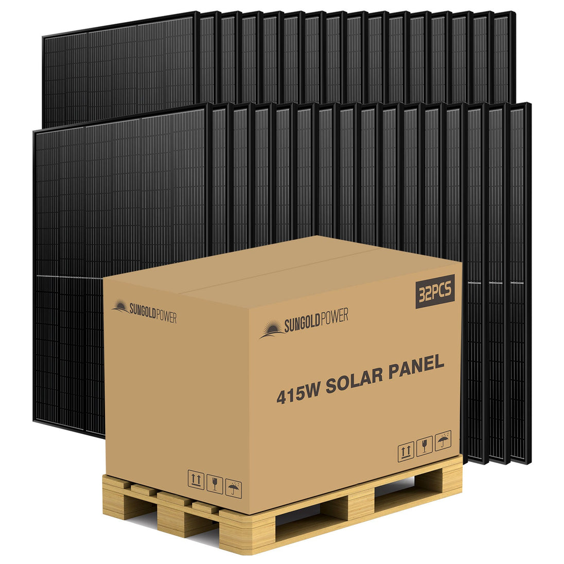 SunGoldPower 415W UL Certified Monocrystalline Solar Panel