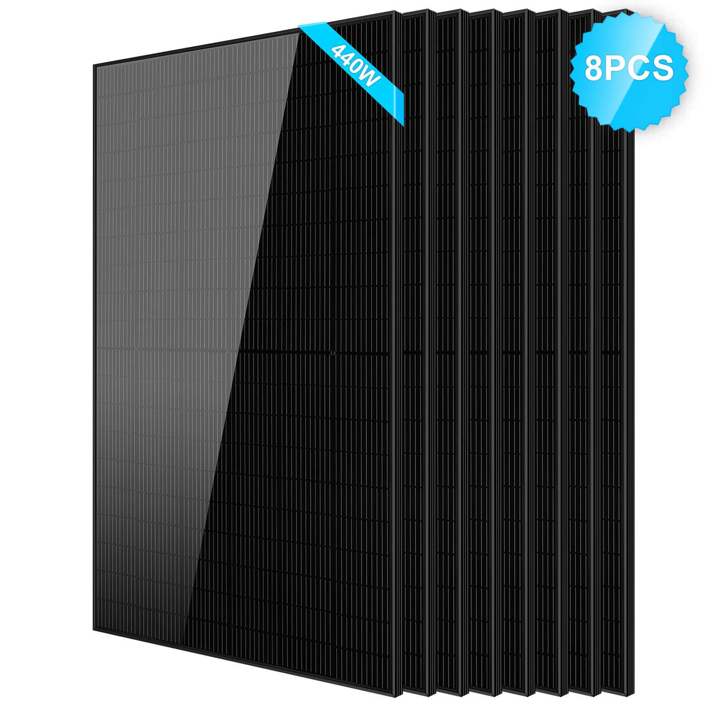 SunGoldPower 440W Black Mono Solar Panel High Efficiency UL Certified