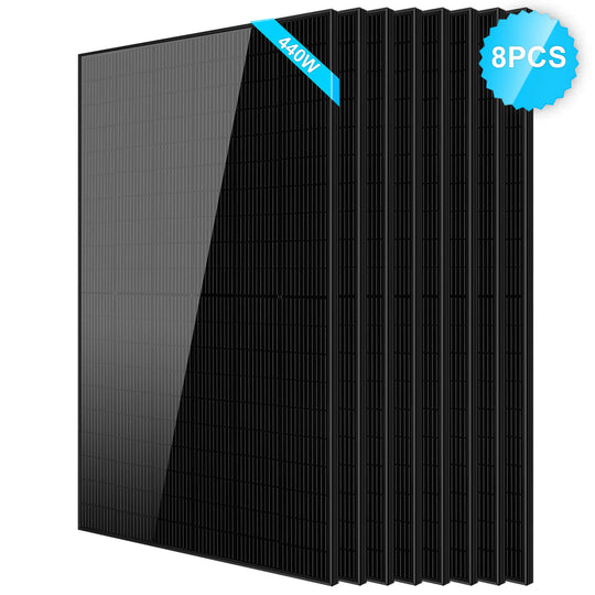 SunGoldPower 440W Black Mono Solar Panel High Efficiency UL Certified