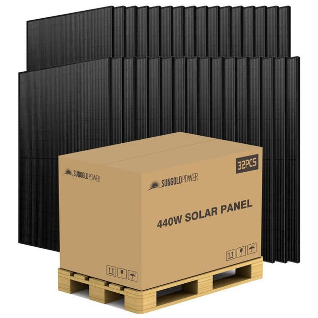 SunGoldPower 440W Monocrystalline Solar Panel UL Certified CEC Listed