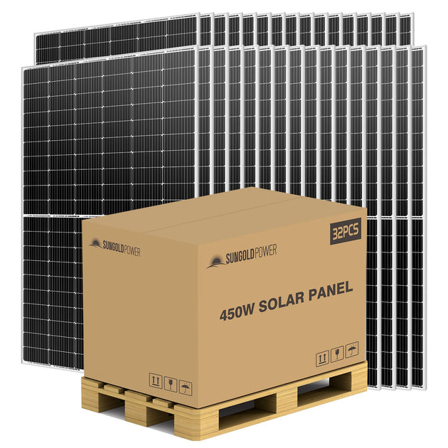 SunGoldPower 450W Mono Solar Panel UL Certified High Efficiency