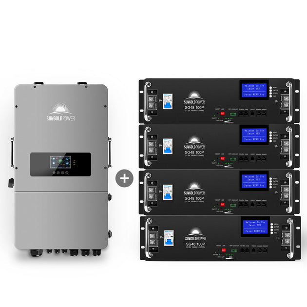 SunGoldPower 10kW Hybrid Inverter 48V Split Phase Grid Tie