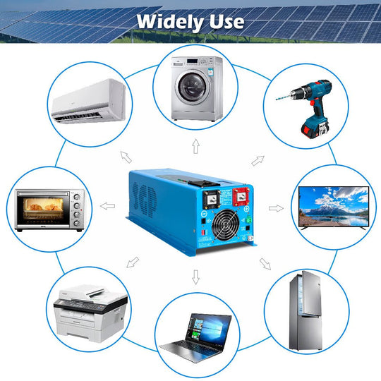 SunGoldPower 6000W 24V Pure Sine Wave Inverter Charger