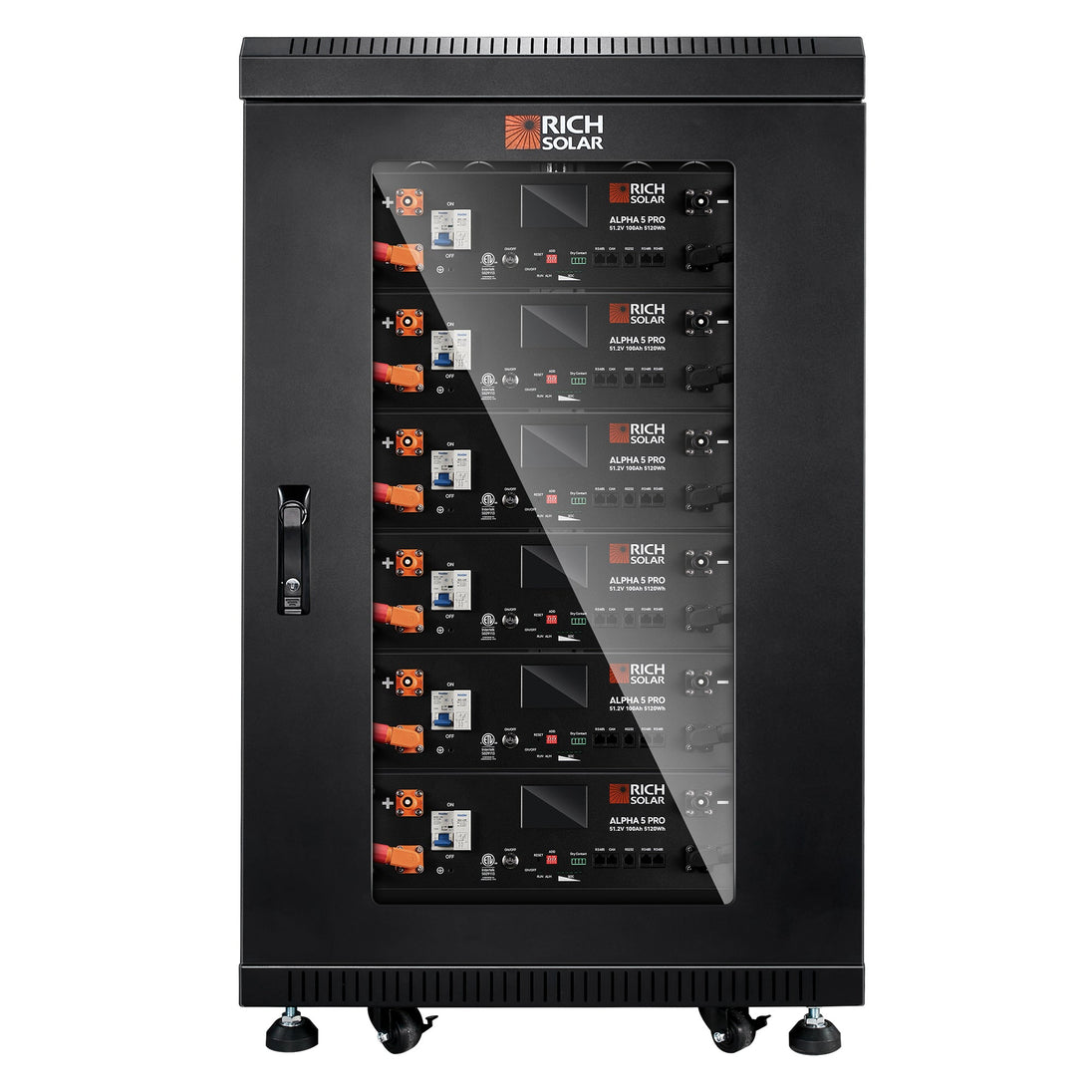 Rich Solar Alpha 5 Pro 100Ah 48V LiFePO4 Battery 7000 Cycles UL Certified