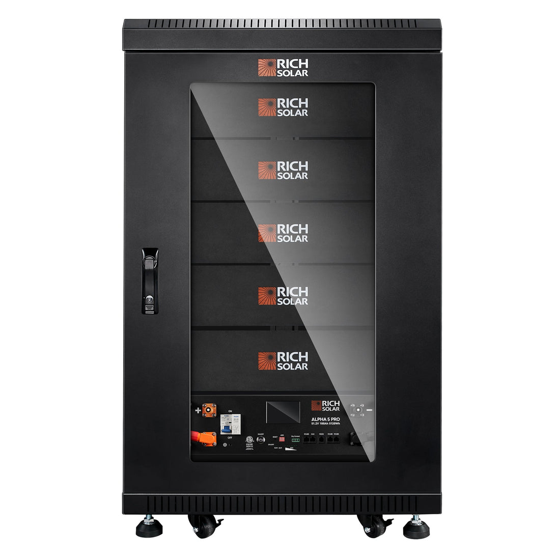 Rich Solar Alpha 5 Pro 100Ah 48V LiFePO4 Battery 7000 Cycles UL Certified