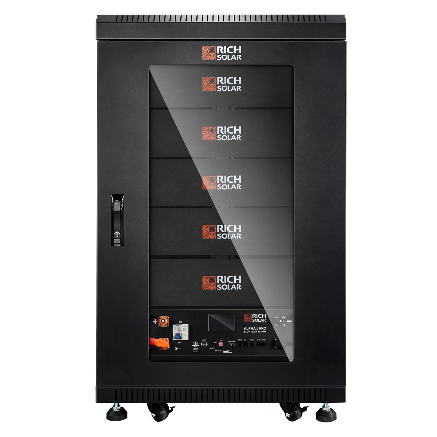 Rich Solar Alpha 5 Pro 100Ah 48V LiFePO4 Battery 7000 Cycles UL Certified