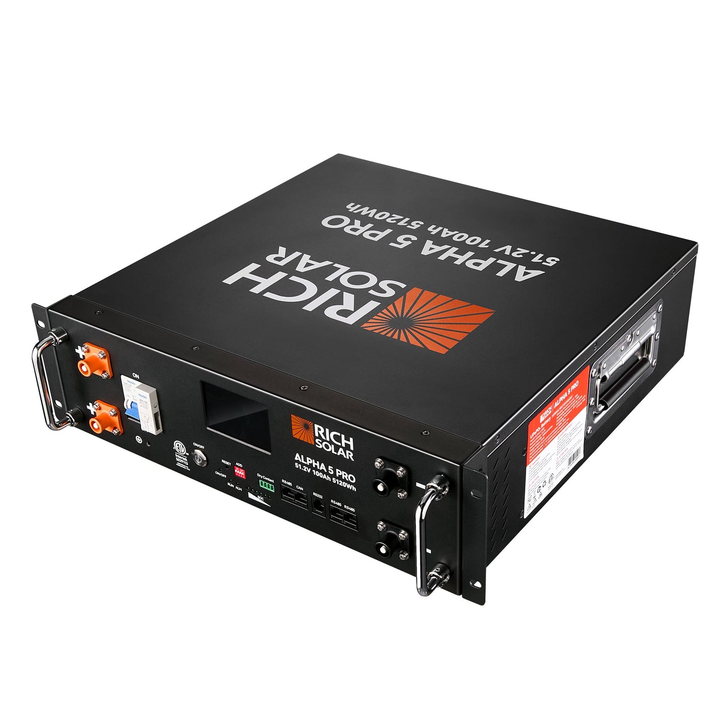 Rich Solar Alpha 5 Pro 100Ah 48V LiFePO4 Battery 7000 Cycles UL Certified