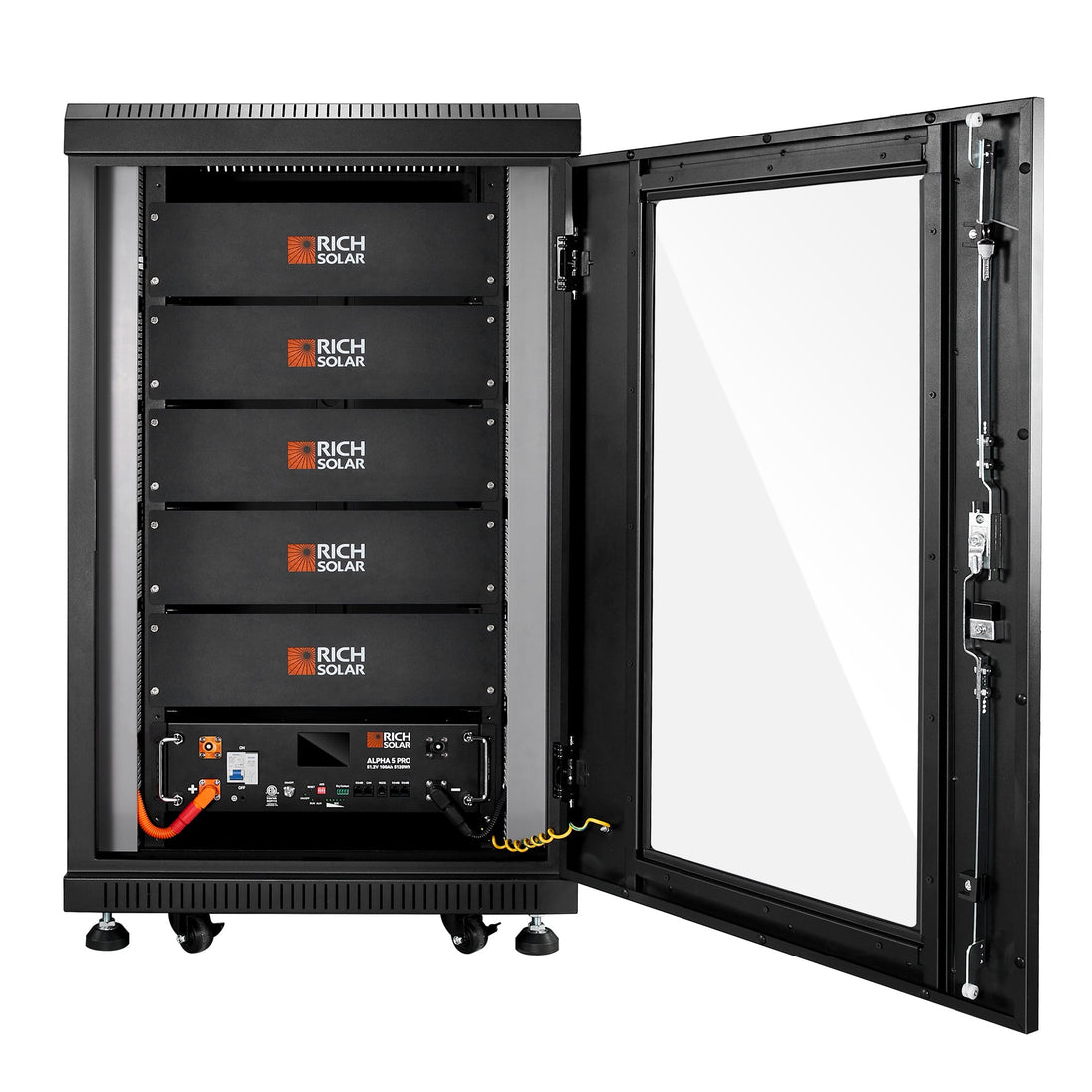 Rich Solar Alpha 5 Pro 100Ah 48V LiFePO4 Battery 7000 Cycles UL Certified