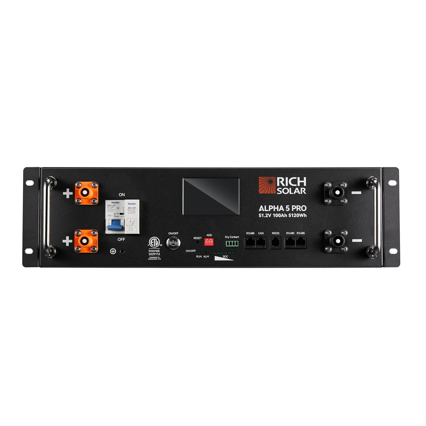 Rich Solar Alpha 5 Pro 100Ah 48V LiFePO4 Battery 7000 Cycles UL Certified