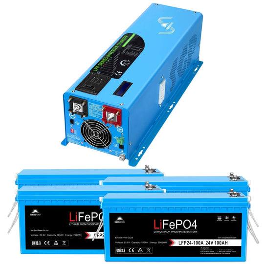 SunGoldPower 6000W 24V Pure Sine Wave Inverter Charger