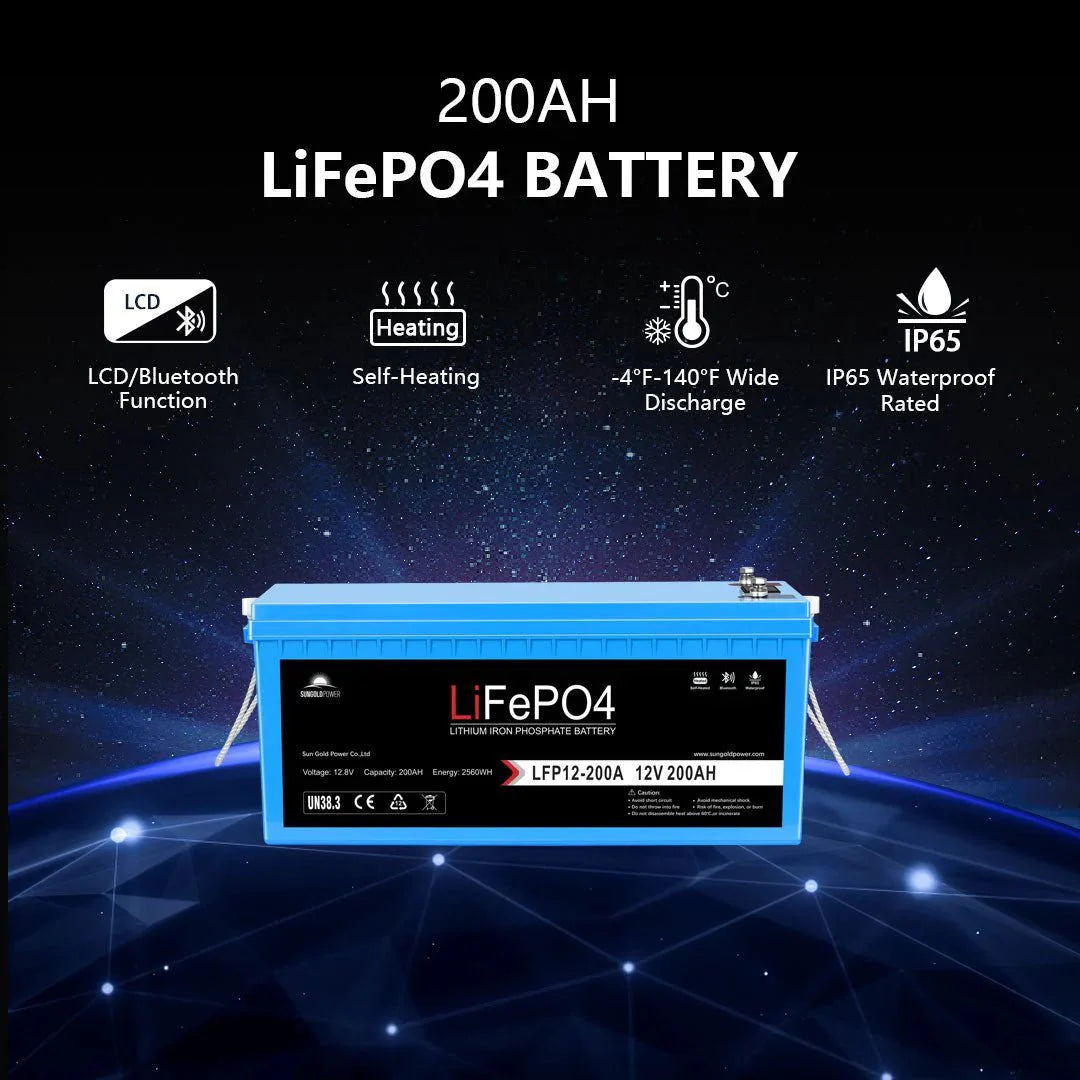 SunGoldPower 6kW Solar Kit With 10kWh LiFePO4 Battery Off Grid