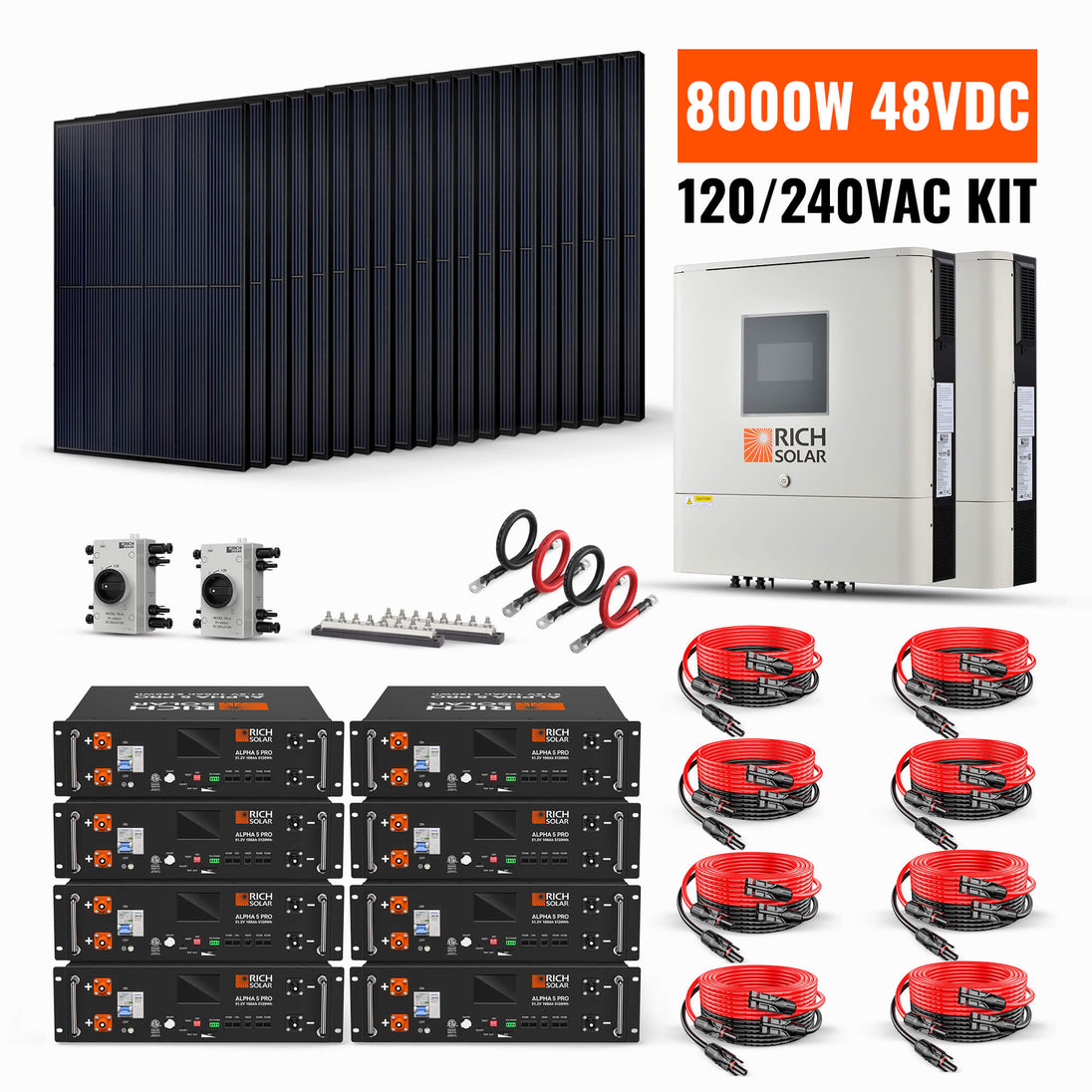 Rich Solar 8000W 48V Off Grid Solar Kit