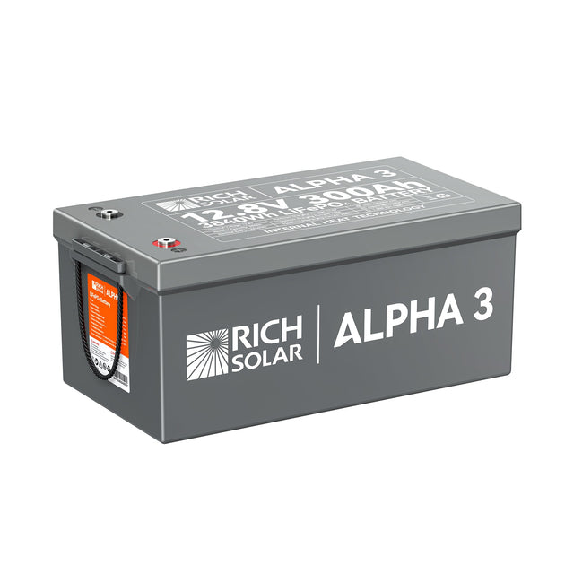 Rich Solar Alpha 3 12V 300Ah LiFePO4 Battery With Bluetooth And Self Heating