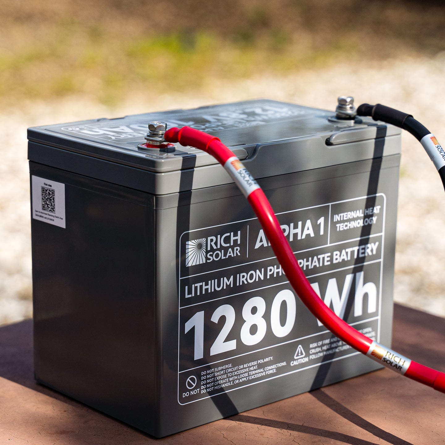 Rich Solar Alpha 1 12V 100Ah LiFePO4 Battery With Bluetooth Heated