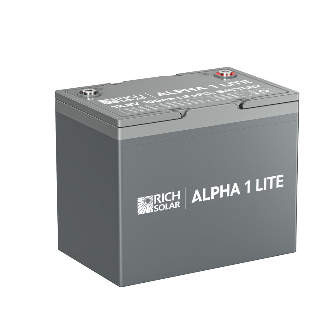 Rich Solar Alpha 1 Lite 12V 100Ah LiFePO4 Battery Lightweight 4000 Cycles
