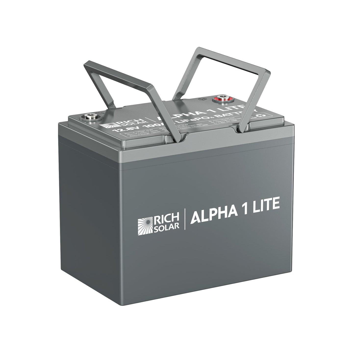 Rich Solar Alpha 1 Lite 12V 100Ah LiFePO4 Battery Lightweight 4000 Cycles