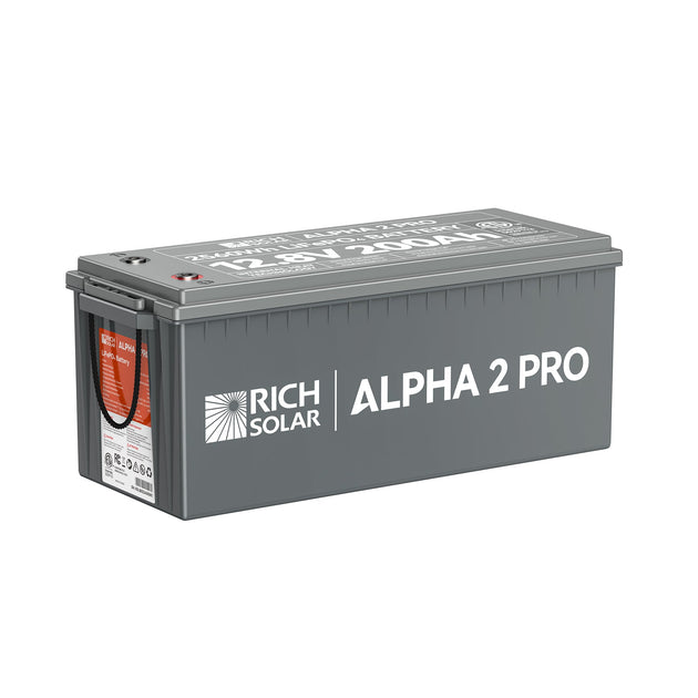 Rich Solar Alpha 2 Pro 12V 200Ah LiFePO4 Battery 7000 Cycles 10 Year Warranty