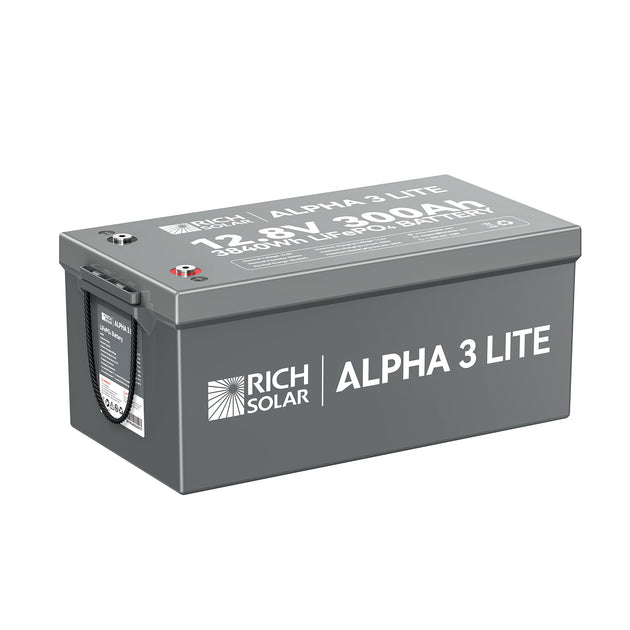 Rich Solar Alpha 3 Lite 12V 300Ah LiFePO4 Battery 4000 Cycles