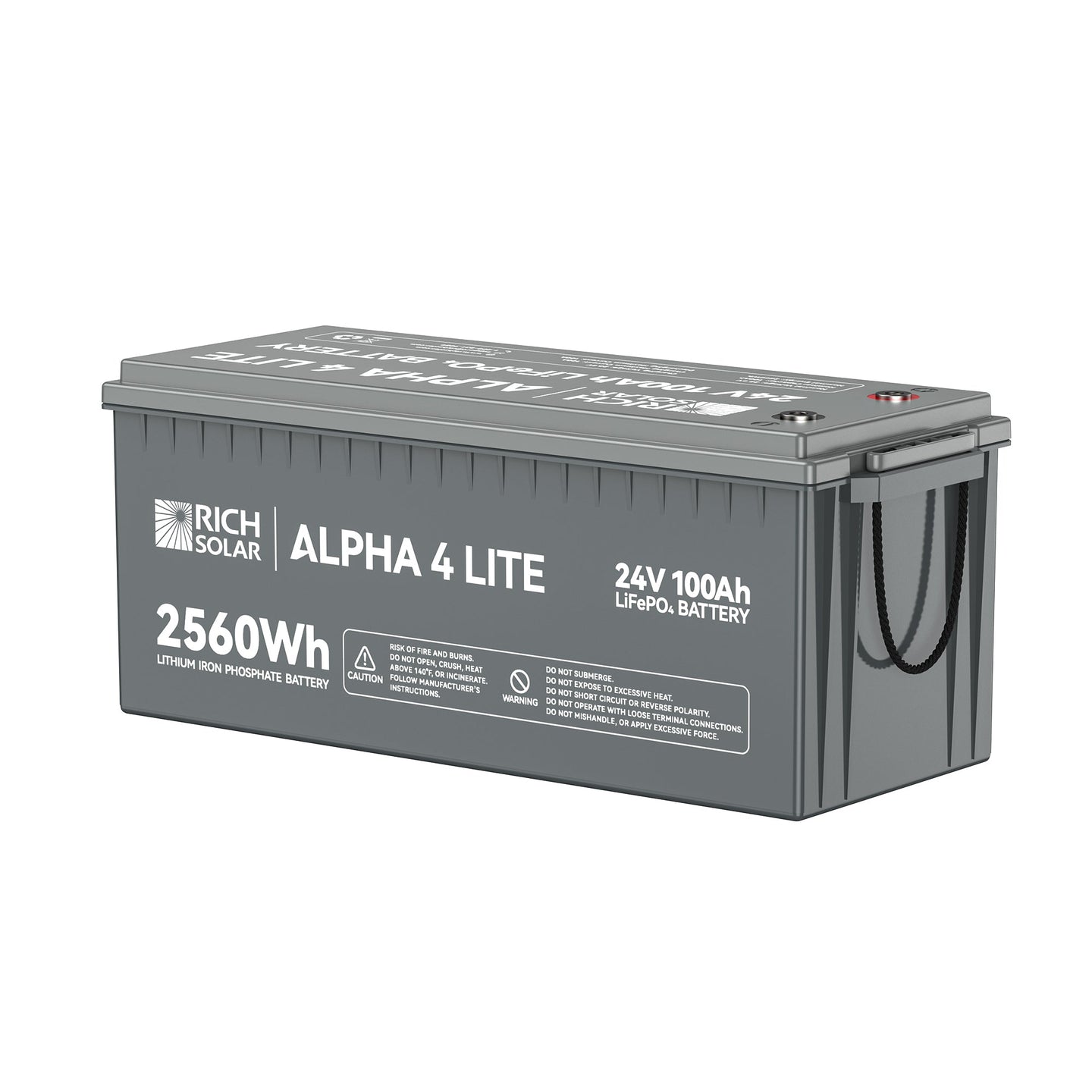 Rich Solar Alpha 4 Lite 24V 100Ah LiFePO4 Battery 4000 Cycles