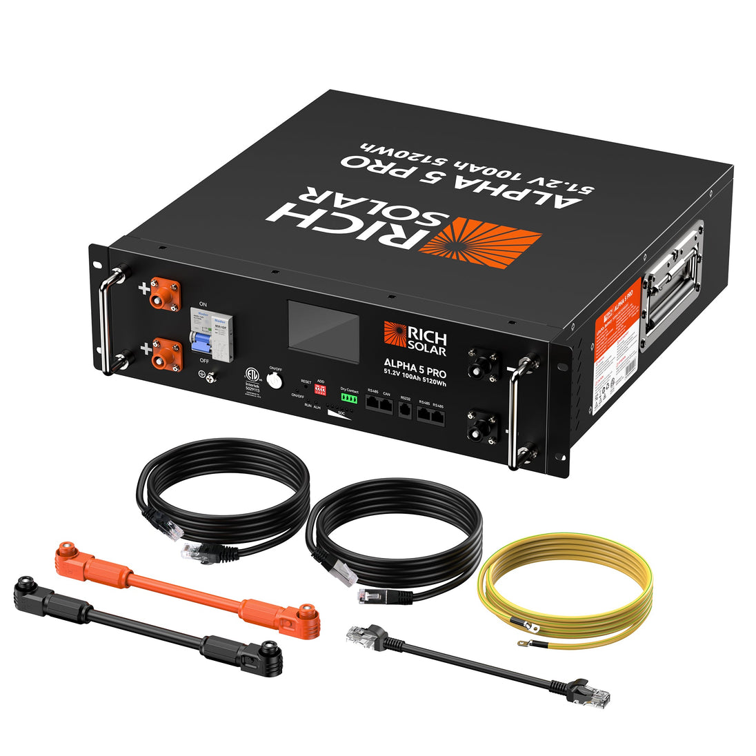 Rich Solar Alpha 5 Pro 100Ah 48V LiFePO4 Battery 7000 Cycles UL Certified