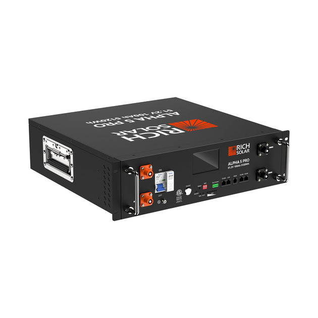 Rich Solar Alpha 5 Pro 100Ah 48V LiFePO4 Battery 7000 Cycles UL Certified