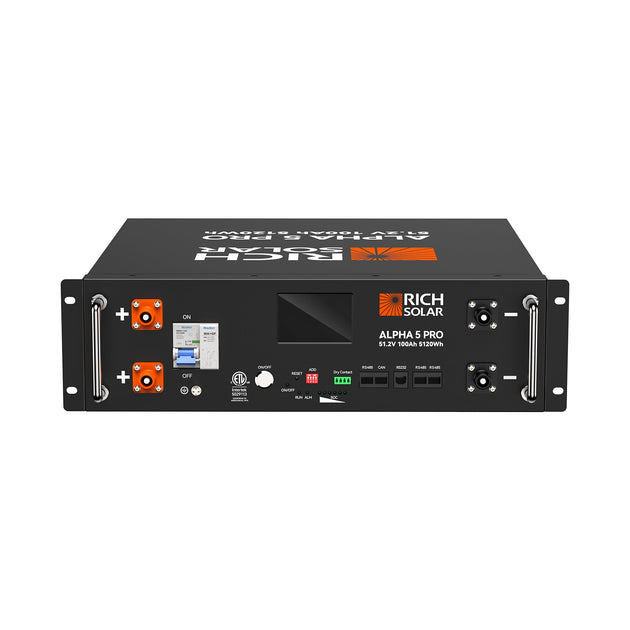 Rich Solar Alpha 5 Pro 100Ah 48V LiFePO4 Battery 7000 Cycles UL Certified