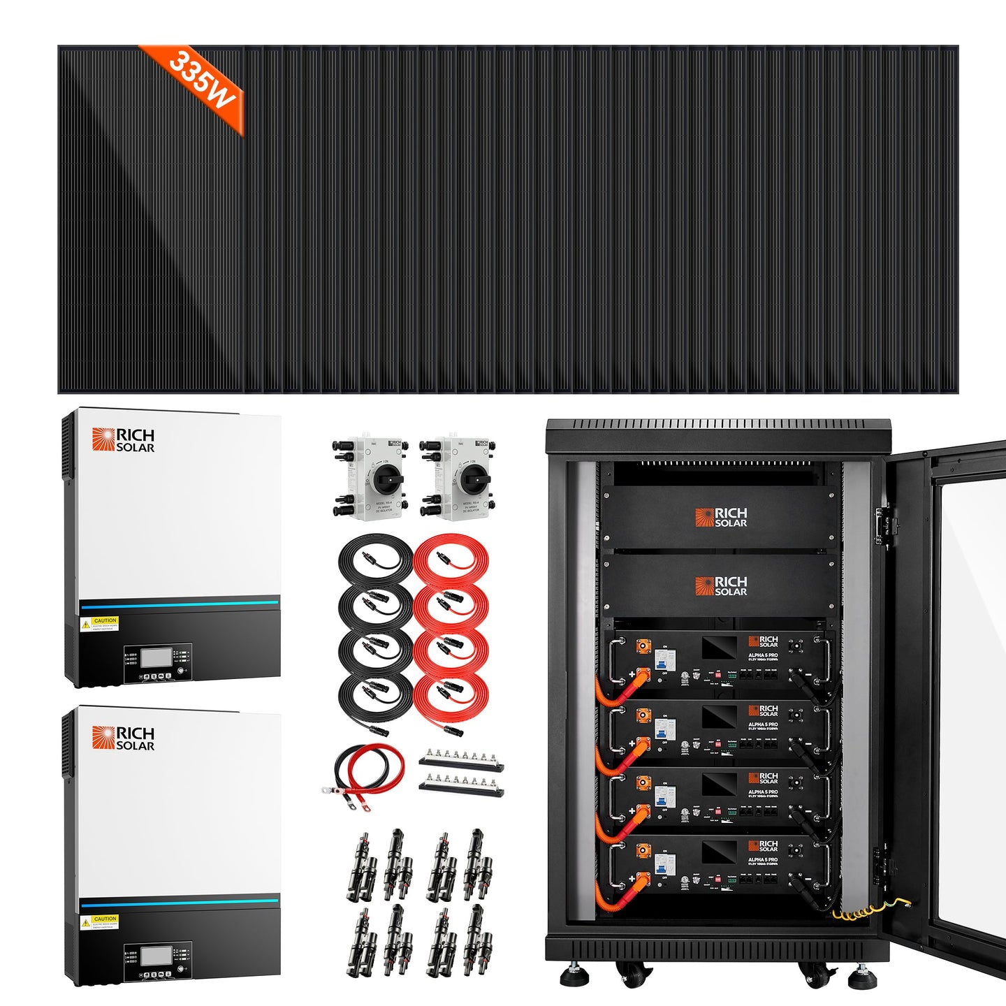 Rich Solar 13kW Off Grid Solar Kit With 48V Inverter