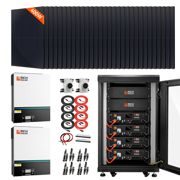 Rich Solar 13000W Off Grid Solar Kit 48V 32x 400W Panels
