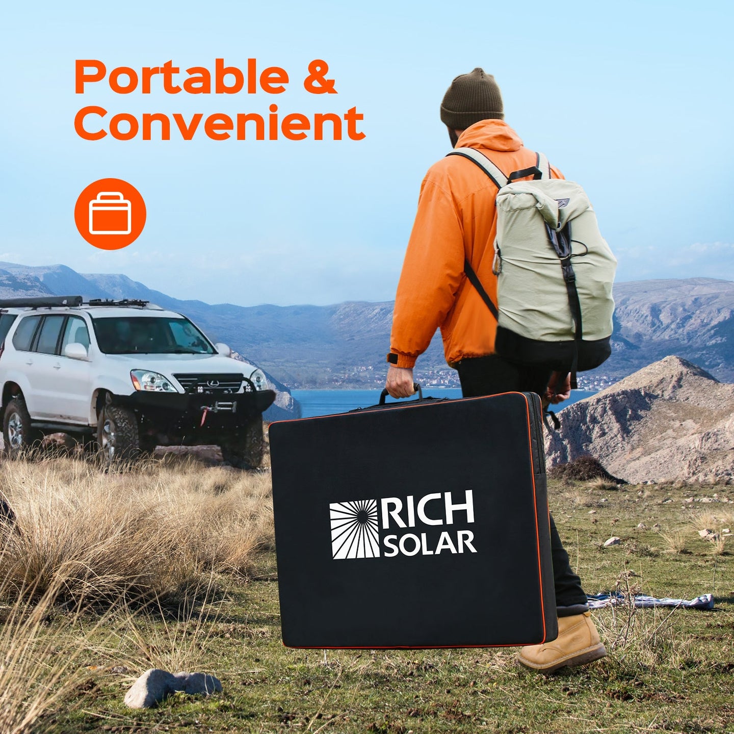 Rich Solar 200 Watt Portable Briefcase Solar Panel High Efficiency