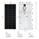 Rich Solar 200 Watt MEGA Solar Panel 12V Off Grid UL Certified