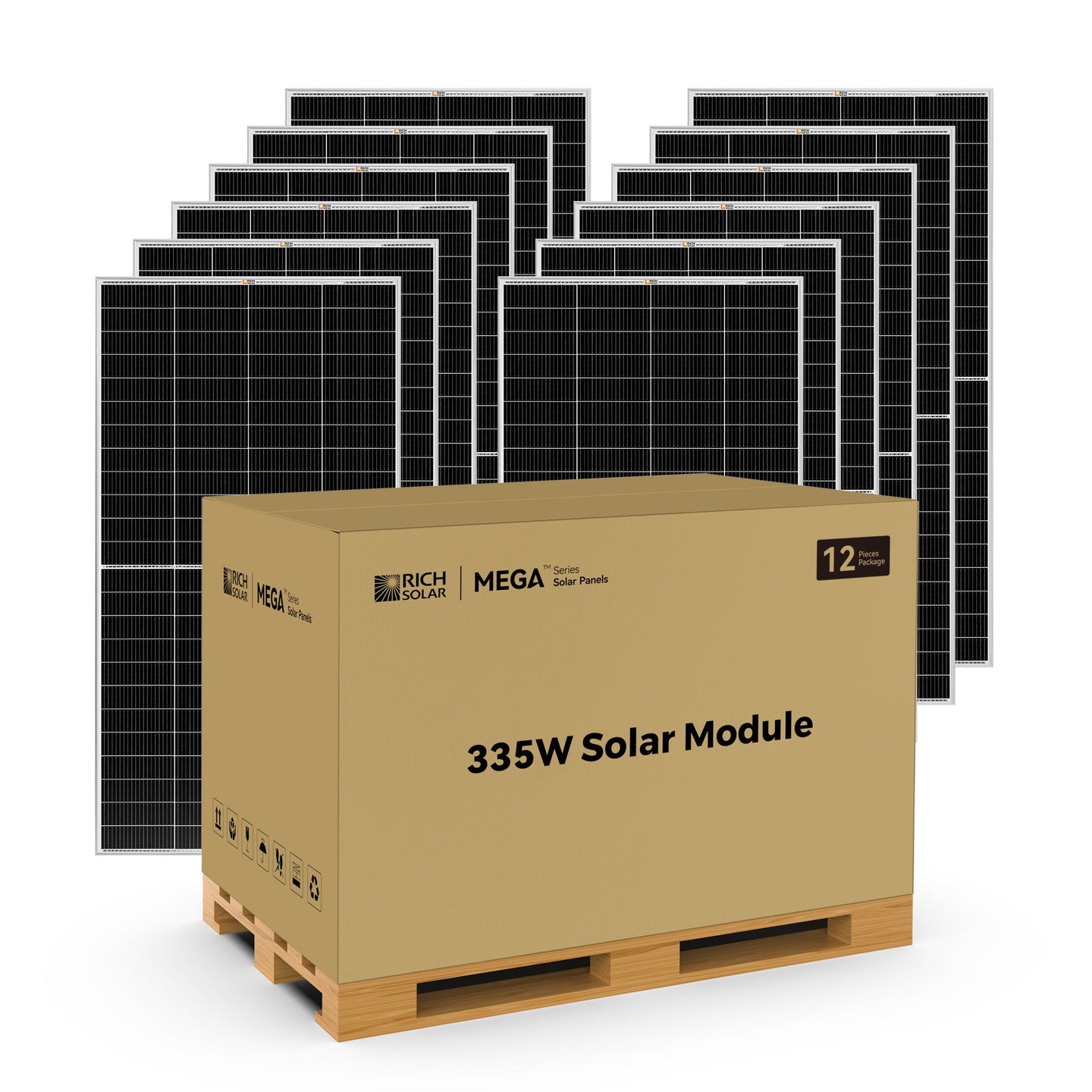 Rich Solar 335W Premium Solar Panel 25 Year Warranty UL Certified