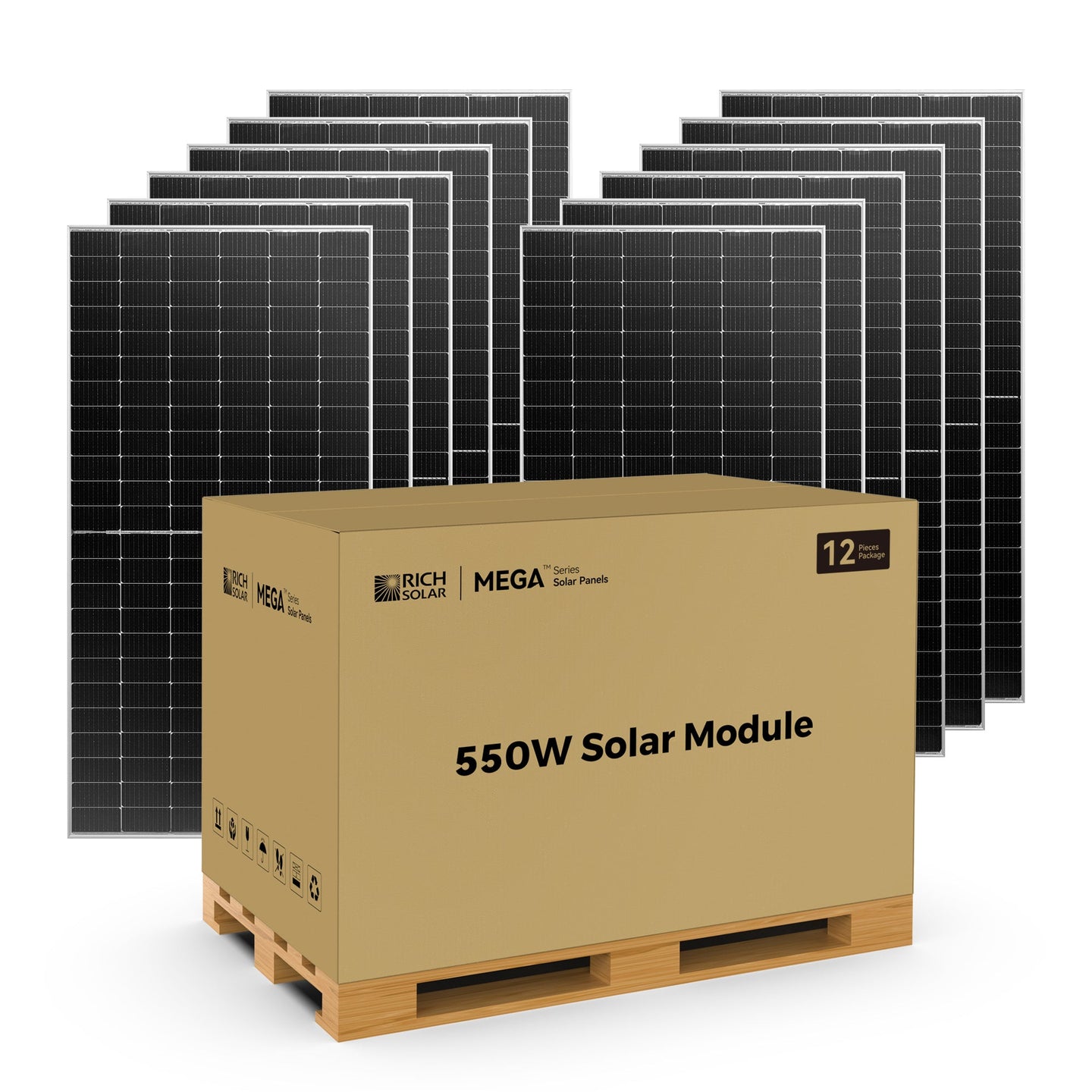Rich Solar 550 Watt MEGA Bifacial Solar Panel 25 Year Warranty