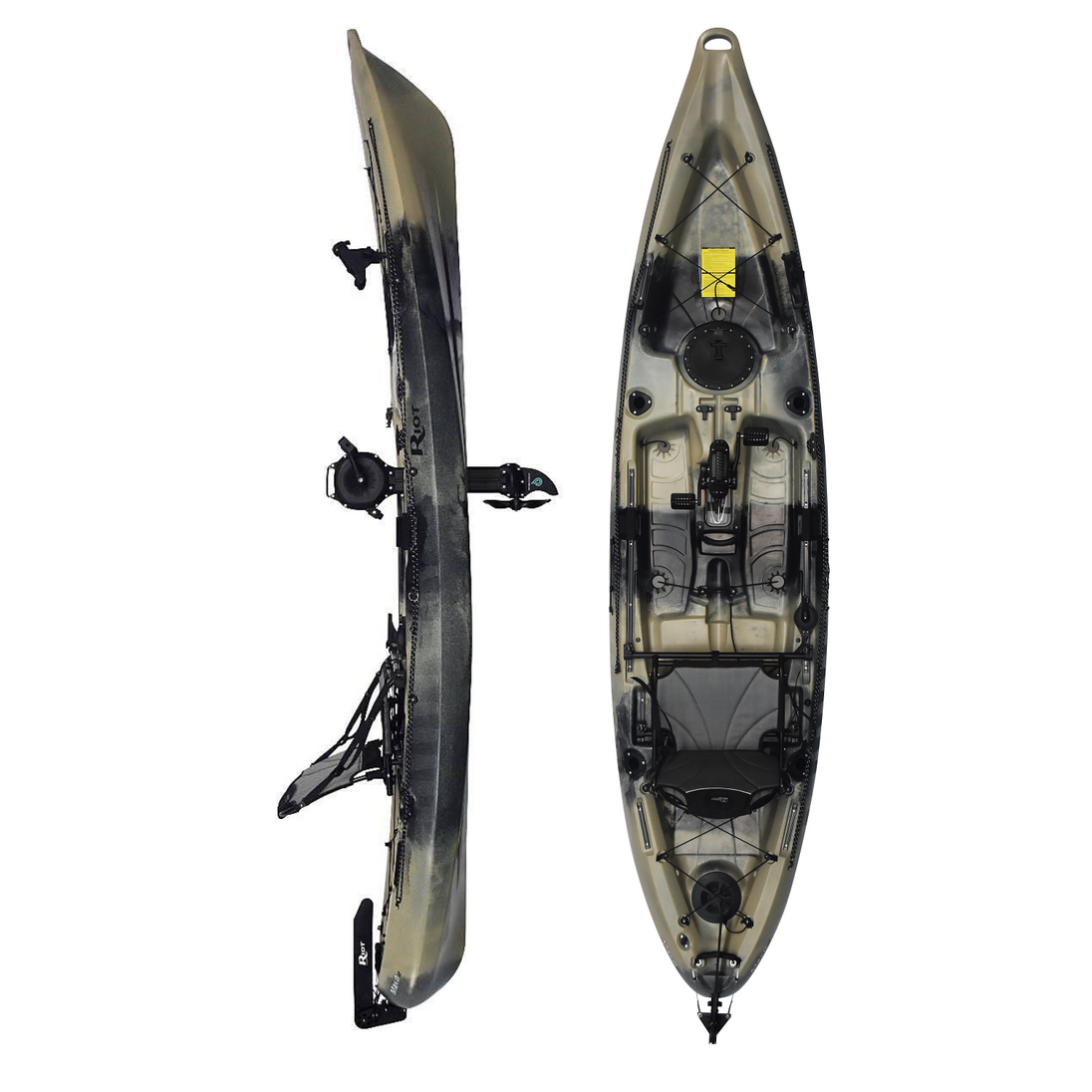 Riot Mako 12 Angler Pedal Drive Fishing Kayak