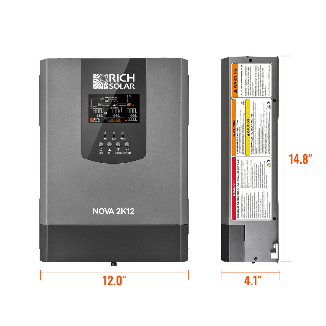 Rich Solar 2000W Pure Sine Wave Inverter UL458 Certified For RVs