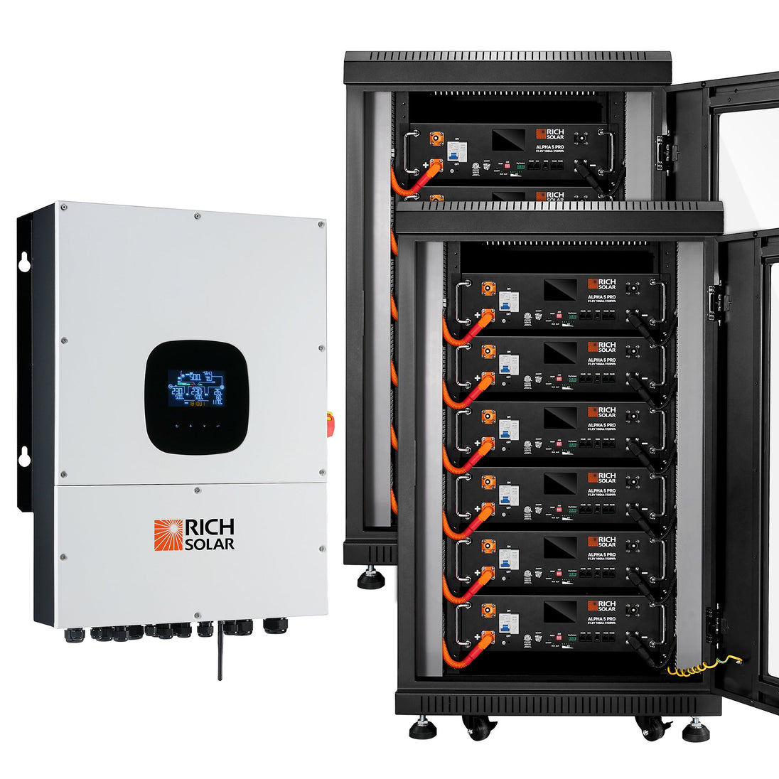 Rich Solar Nova 12K Hybrid Inverter With 61kWh Battery Kit