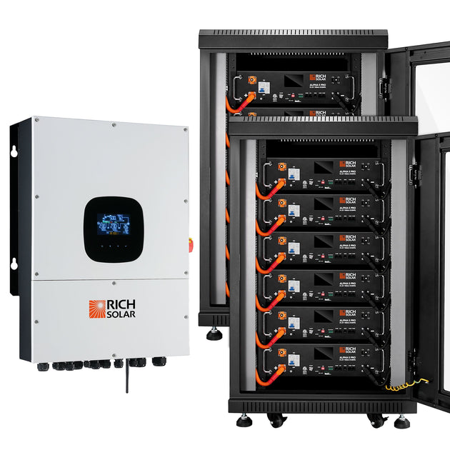 Rich Solar Nova 12K Hybrid Inverter With 61kWh Battery Kit