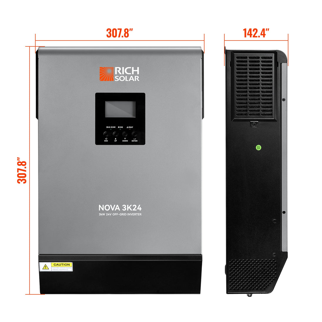 Rich Solar Nova Max 3K 3000W 24V Hybrid Inverter For Off Grid Power