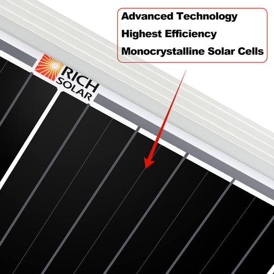 Rich Solar 200 Watt MEGA Solar Panel 12V Off Grid UL Certified