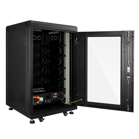 Rich Solar 6 Slot Alpha 5 Pro Server Rack With Wheels Pre Assembled
